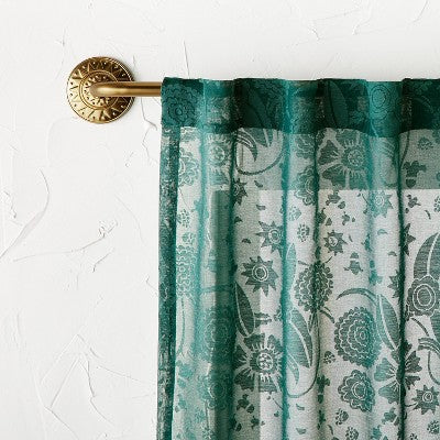  66"-120" Medallion Snap Grip French Curtain Rod Brass - Opalhouse™ Designed With Jungalow™