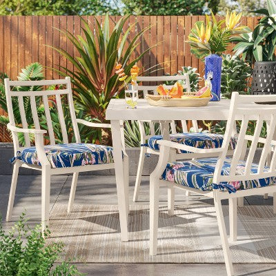  5' X 7' Scandi Asymmetrical Tapestry Woven Outdoor Rug Natural - Opalhouse™