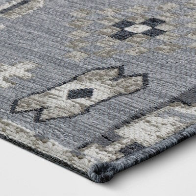  7'x10' Tapestry Rectangular Woven Outdoor Area Rug Gray - Opalhouse™