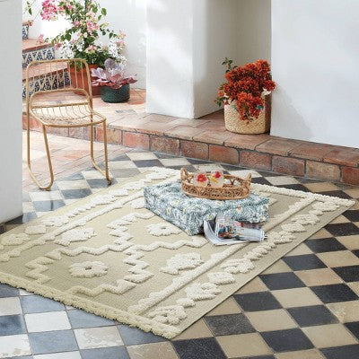  Outdoor Rug Tufted Cream - Opalhouse™