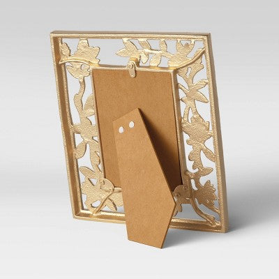  4" X 6" Metal Feather Frame Light Gold - Opalhouse™