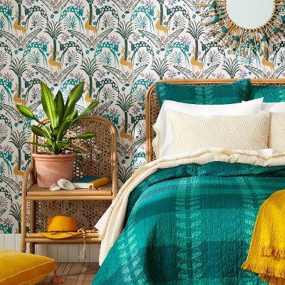  Fiesta Animals Peel And Stick Wallpaper Cream - Opalhouse™ Designed With Jungalow™