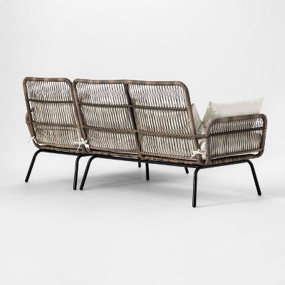  Latigo Patio Sectional Gray/Brown/Linen - Opalhouse™