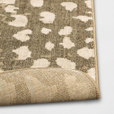  Elderberry Snake Skin Print Woven Rug Gray - Opalhouse