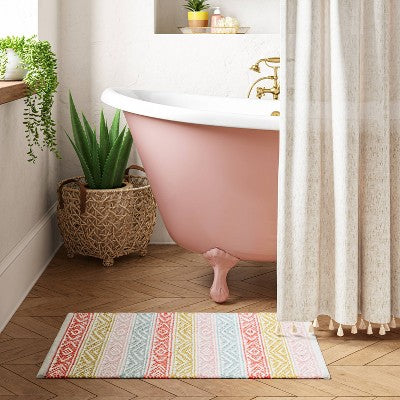  Banded Striped Bath Rug - Opalhouse™