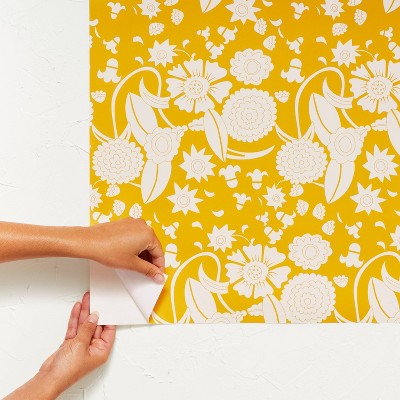  Idris Flower Wallpaper Pharaoh Gold - Opalhouse™ Designed With Jungalow™