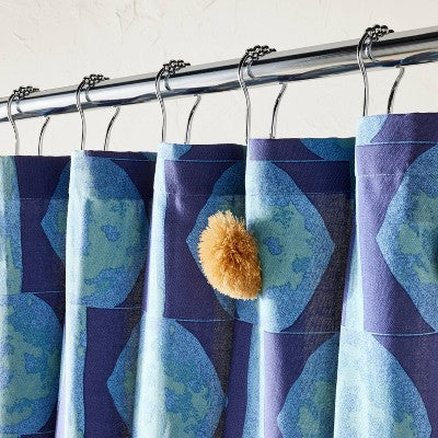  In The Name Of Love Shower Curtain With Poms Blue - Opalhouse™ Designed By Jungalow™