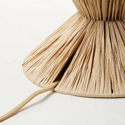  Faux Raffia Table Lamp Brown (Includes LED Light Bulb) - Opalhouse™ Designed With Jungalow™