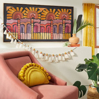 24" X 48" Many Suns Framed Canvas - Opalhouse™ Designed With Jungalow™