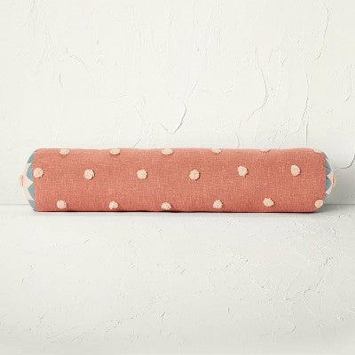  Bolster Tufted Polka Dot Decorative Throw Pillow - Opalhouse™ Designed With Jungalow™