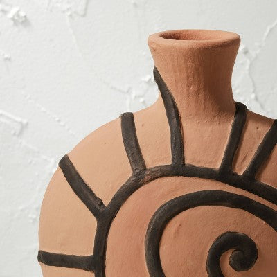  Spiral Shell Terracotta Vase Brown - Opalhouse™ Designed With Jungalow™