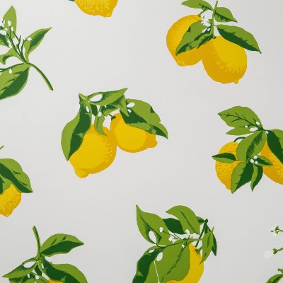  Lemons Peel & Stick Wallpaper Yellow - Opalhouse™: Cute Removable Vinyl, Repositionable, Stain-Resistant, Washable