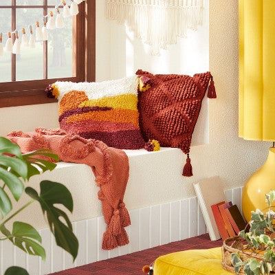  Diamond Pattern Woven Shag Throw Blanket - Opalhouse™ Designed With Jungalow™
