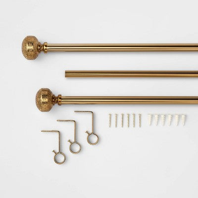  Stamped Metal Knob Curtain Rod - Opalhouse