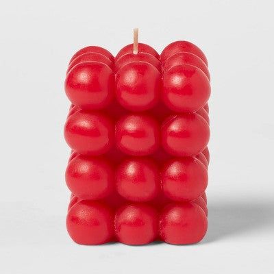  3.5" Unscented Bubble Sculpture Candle 12oz - Opalhouse™
