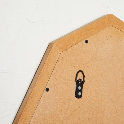  18" X 24" Wood Resin Decorative Wall Mirror Brown - Opalhouse™ Designed With Jungalow™