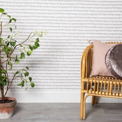  Abstract Striped Peel & Stick Wallpaper Gray/White - Opalhouse™: Removable, Repositionable, Stain-Resistant Vinyl