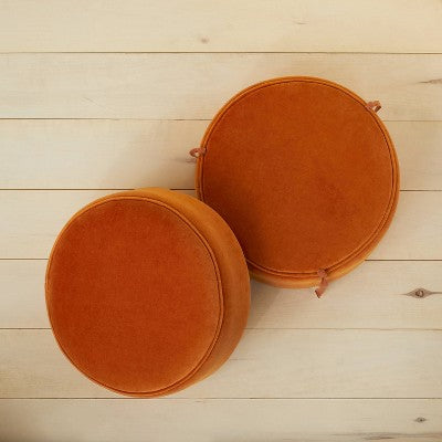  Olivia Round Pouf Rust - Opalhouse™ Designed With Jungalow™
