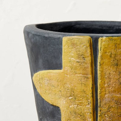  Medium Geo Pattern Vase Yellow - Opalhouse™ Designed With Jungalow™