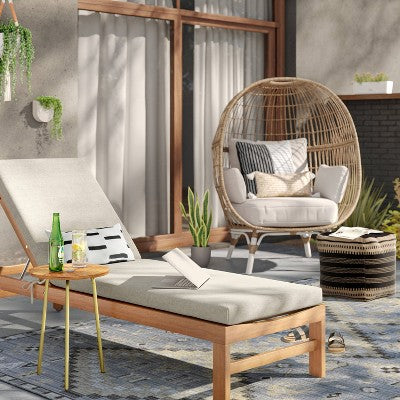  7'x10' Tapestry Rectangular Woven Outdoor Area Rug Gray - Opalhouse™