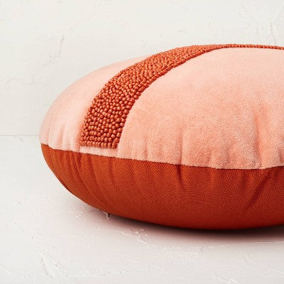  Beaded Peace Sign Round Throw Pillow - Opalhouse™ Designed With Jungalow™
