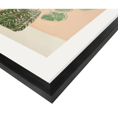  (Set Of 3) 9" X 18"/14" X 14"/16" X 20" Floral Mixed Size Frames Black - Opalhouse™ Designed With Jungalow™