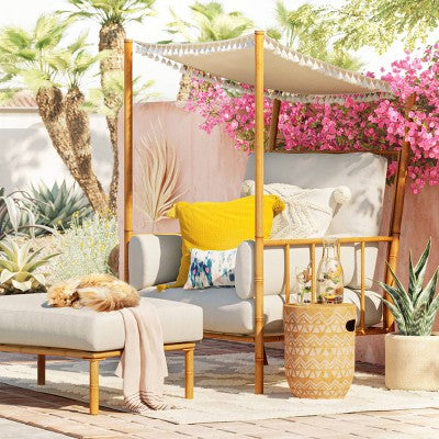  Calla Canopy Patio Accent Chair - White - Opalhouse™