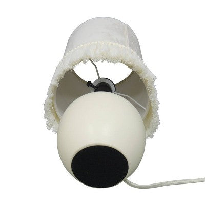  Small Table Lamp With Fringe Shade Off-White (Includes LED Light Bulb) - Opalhouse™ Designed With Jungalow™