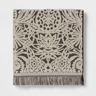  Allover Pattern Towels Black/White - Opalhouse