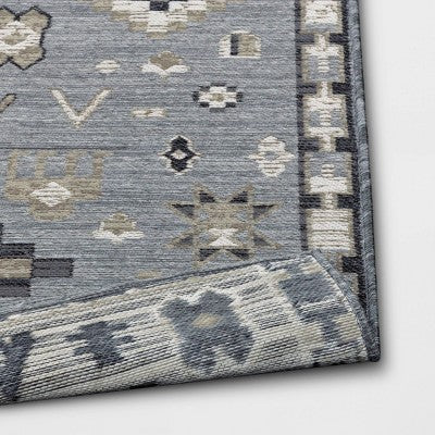  7'x10' Tapestry Rectangular Woven Outdoor Area Rug Gray - Opalhouse™