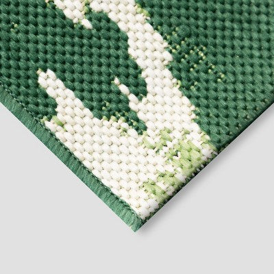  5' X 7' Peacock Ikat Outdoor Rug Green - Opalhouse™