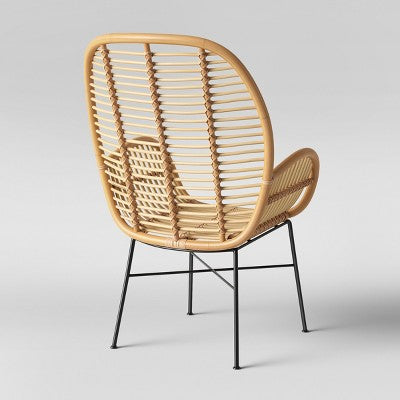  Lily Rattan Armchair With Metal Legs - Assembly Required - Opalhouse™