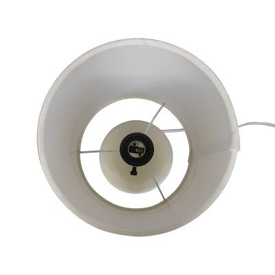  Small Table Lamp With Fringe Shade Off-White (Includes LED Light Bulb) - Opalhouse™ Designed With Jungalow™