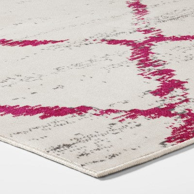  9' X 12' Diamond Outdoor Rug Berry - Opalhouse™