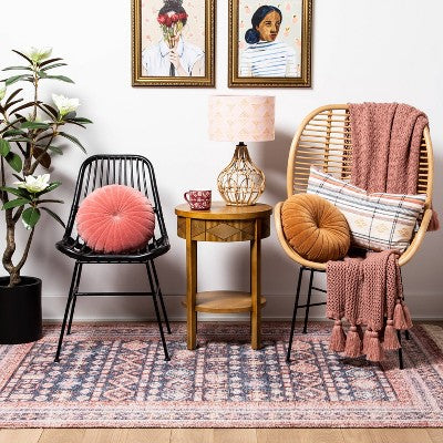  Quilted Velvet Round Throw Pillow - Opalhouse™