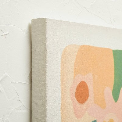  24" X 30" Floral Abstract Unframed Wall Canvas Green - Opalhouse™ Designed With Jungalow™