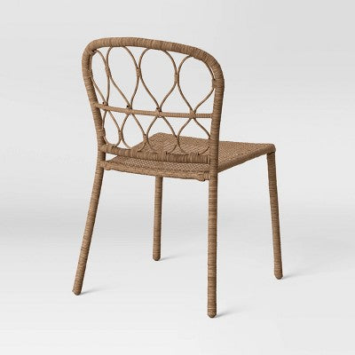  4pc Britanna Wicker Rattan Outdoor Patio Dining Chairs Arm Chairs Brown - Opalhouse™