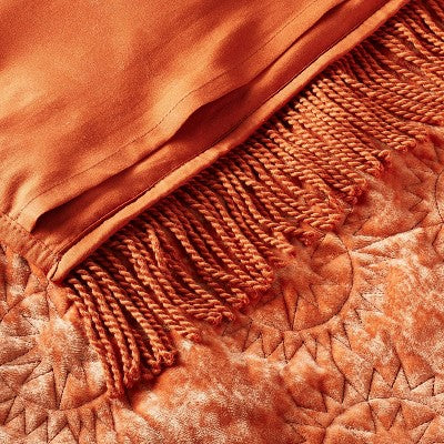  Sun Stitched Vintage Velvet Quilt Sham - Opalhouse™ Designed With Jungalow™