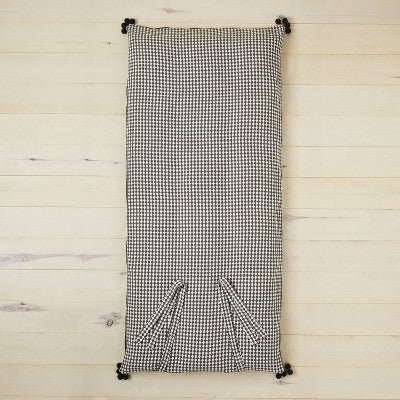  Woven Textured Lounge Pillow Dark Gray/Off-White - Opalhouse™ Designed With Jungalow™