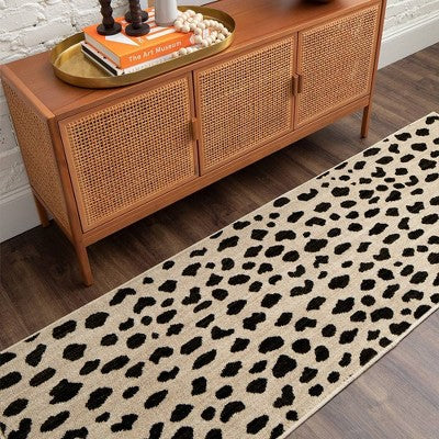  Daffodil Leopard Print Woven Rug - Threshold™