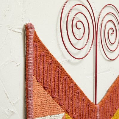  24" X 24" Oversized Woven Butterfly Decorative Wall Sculpture Brown - Opalhouse™ Designed With Jungalow™